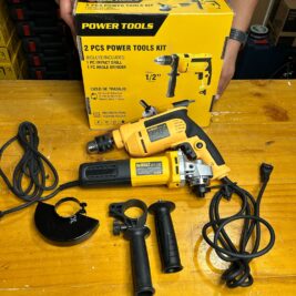 Combo DEWALT 2 en 1 — Taladro de Impacto + Pulidora Angular con Cable