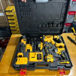 Kit DEWALT 4 en 1 — Taladro + Rotomartillo + Pulidora + Pistola de Impacto